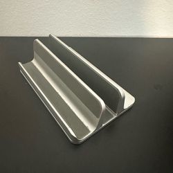 Vertical Aluminum Laptop Holder Desktop Stand (Adjustable)