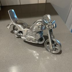 All Aluminum Motorcycle / Chopper In Excellent Shape - Great Addition To Your Collection.  Wheels Do Spin