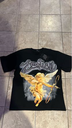 Small black rhinestone tee