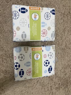 Baby Crib/toddler Bed Sheets- Soccer Theme