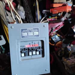 Breaker Box. 50.00 service  Pannel   Ran Service For Out Door Shed / Swimming  Pool  Make Offer If Interested