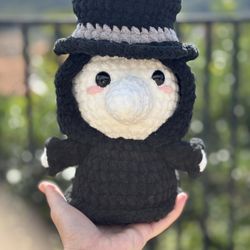 Plague Doctor Handmade 🧶 Crochet 🧶 Plushie 