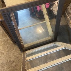 Mission Style Antique Mirror