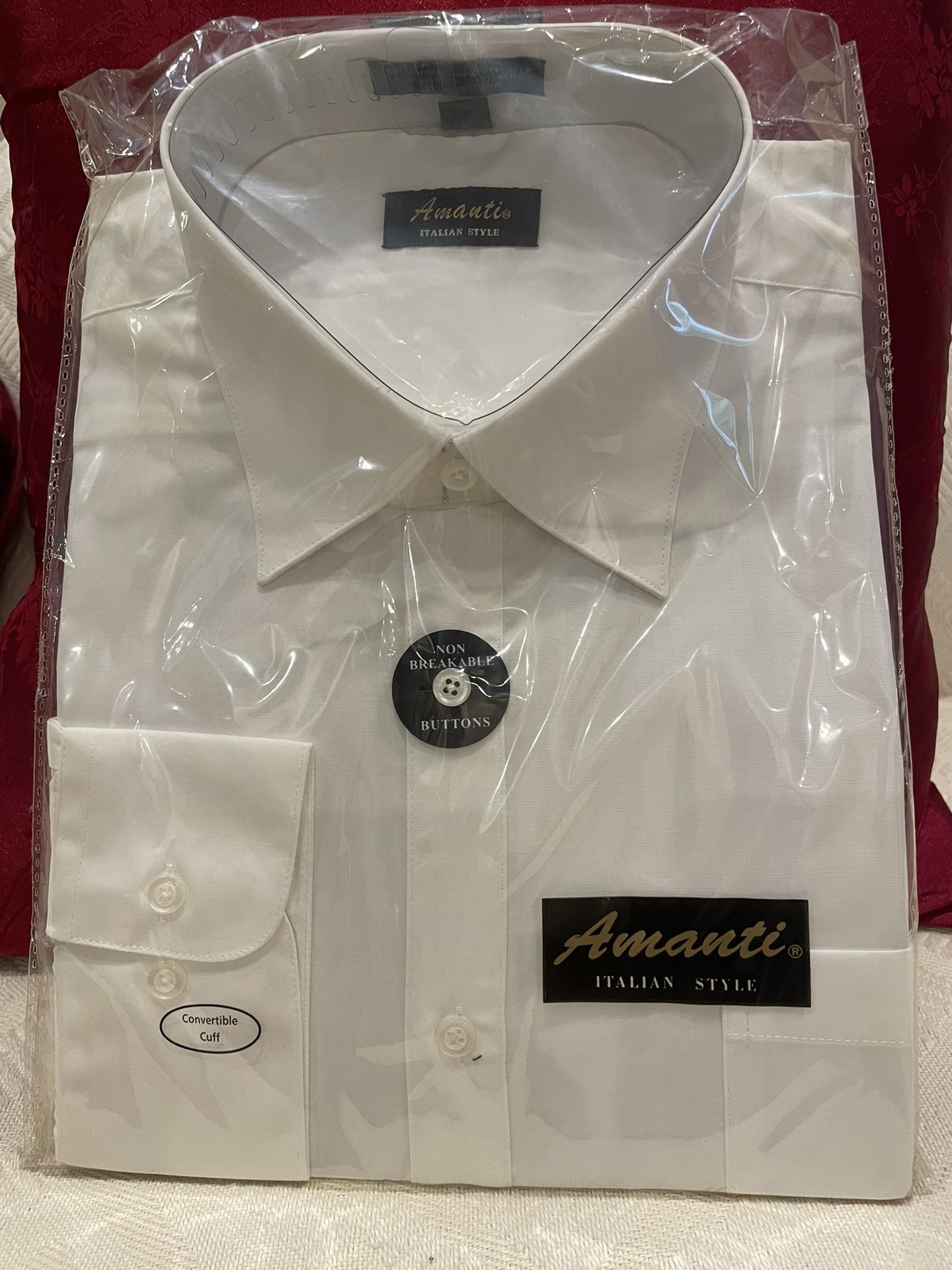Amanti Men’s Dress Shirt - White