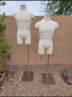 Male Torso Mannequin Forms with Stands $75 each