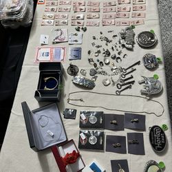 Vintage Belt, Buckles And Jewelry