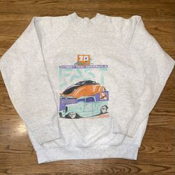 Rare Vintage 90s Hotrod Car Street Crewneck Sweater XXL