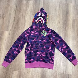 Purple Camo Bape Hoodie 