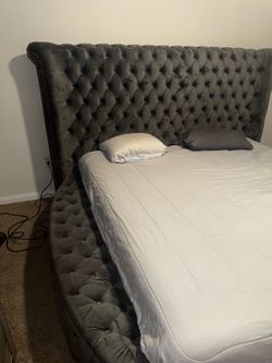 King Size Velvet Bed Frame