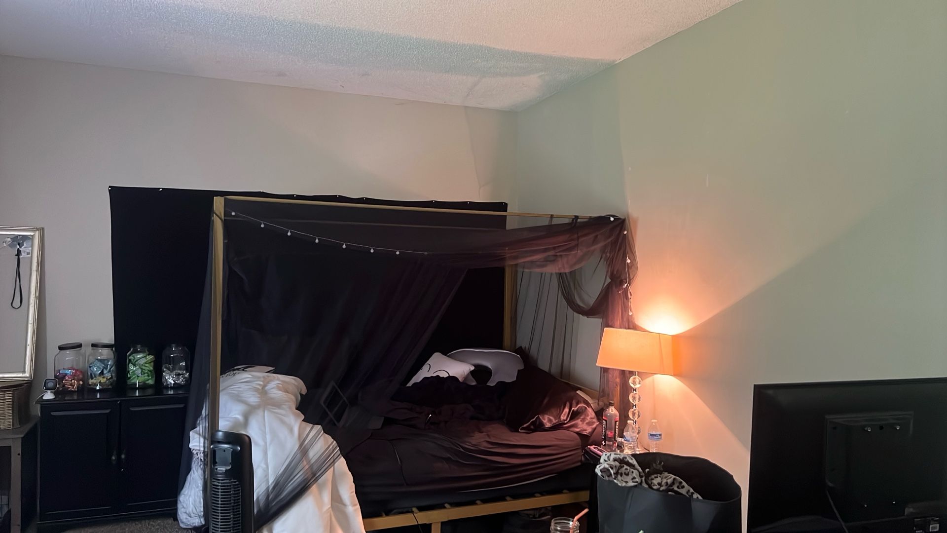 Gold Canopy Bed