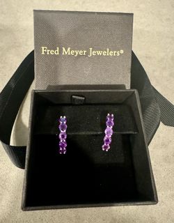 Sterling Silver Amethyst Earrings