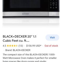 Black + Decker Microwave 