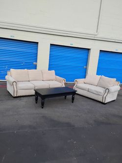 Sofa loveseat coffee table living room modern - delivery available