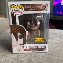 Attack On Titan Funko Pop Eren Titan Form Hot Topic Exclusive 2012