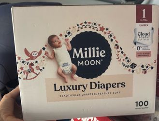 New Mille moon diapers 100 count size 1 sell or trade for Enfamil 12oz cans