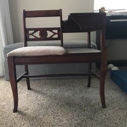 Antique phone Chair Table 