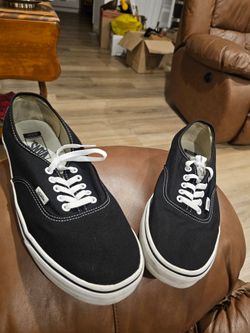 Vans Authentic Wide Black Canvas Shoes Men’s 11.5 Women’s 13