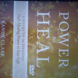 This curriculum package includes a Dvd-video and book titled "Power To Heal Curriculum 8 Weeks" by Randy Clark, published by Destiny Image. The packag