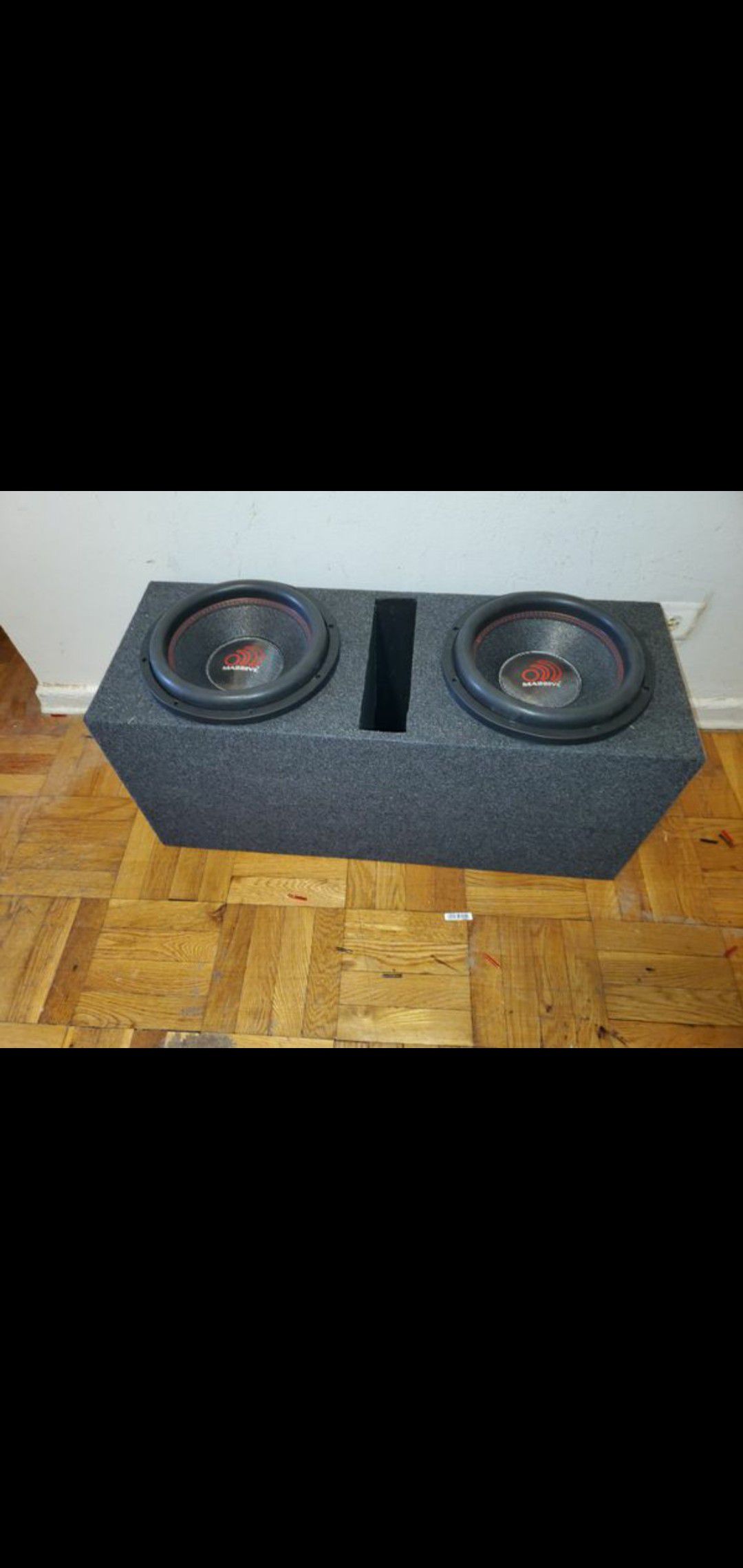 TWO 12" MASSIVE AUDIO SUMMO XL 124 3000W EACH SUBWOOFER GIVING YOU 6000WATTS MAX