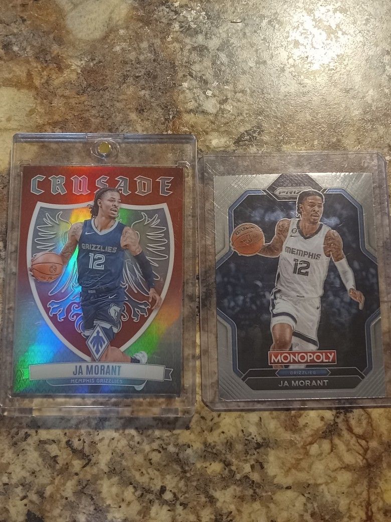 Ja Morant 2 Card Lot Mint Condition