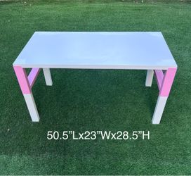 Metal Frame Adjustable Height Table, Desk