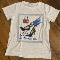 White vintage graphic tee