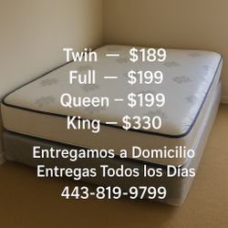 Queen Mattress Come With Free Box Spring - Same Day Delivery