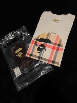 White Burberry Bape