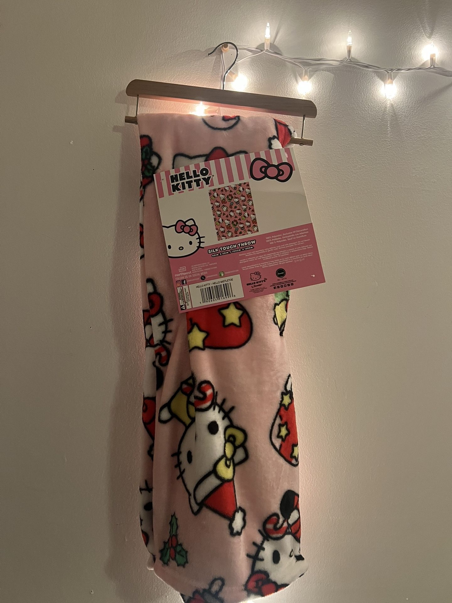 Hello Kitty Christmas Blanket, BABY THROW BLANKET NEW