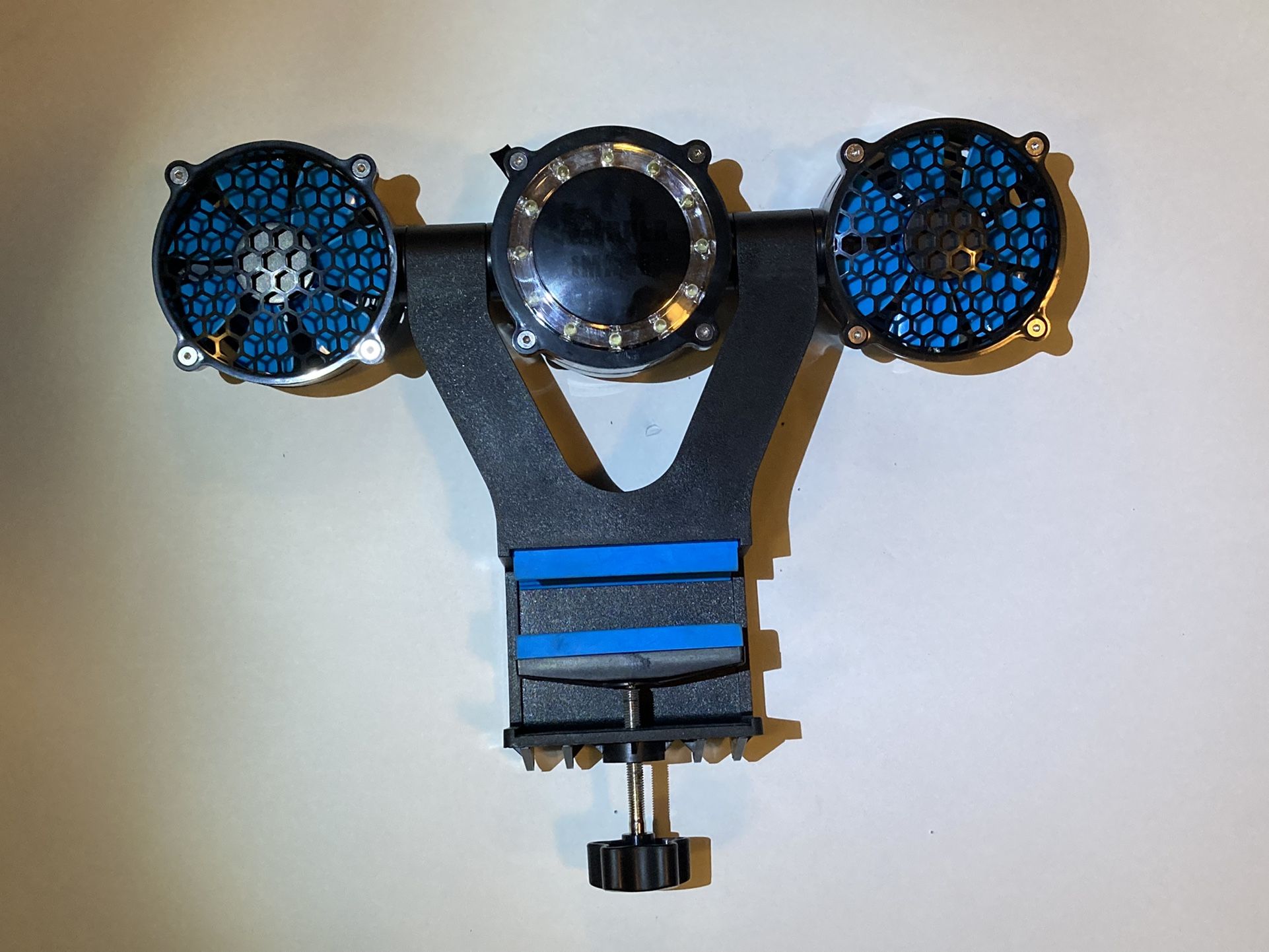 Portable / Adjustable 12 LED Light and Fan for Grill (with Batteries)