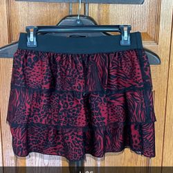 Womens Red Skirt Size L
