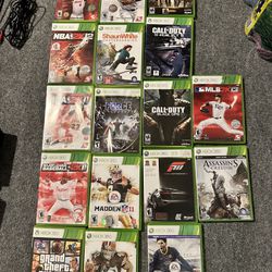 Xbox 360 Games Plus Console And One Controller 