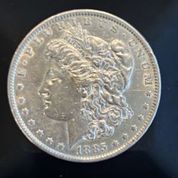 1885-O Morgan Silver Dollar AU Detail Nice Luster New Orleans