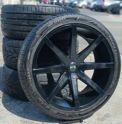 24” Chevy Silverado GMC Sierra Wheels & Tires Tahoe Yukon Escalade Suburban Rines Y