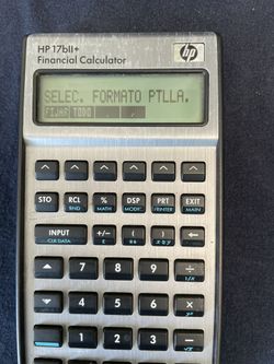 HP 17b11+ financial calculator