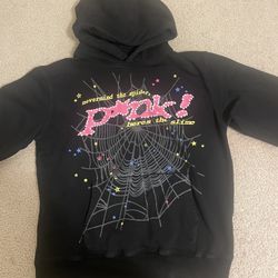 Sp5der “P*nk” Hoodie ‘Black’ (Spider) Size M