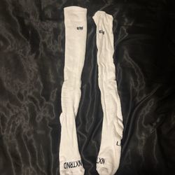 Nxtrnd White Football Socks Size L/XL