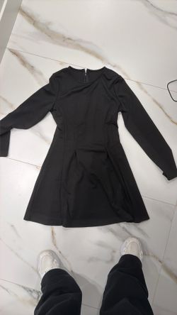 Black Dress Long Sleeve Short