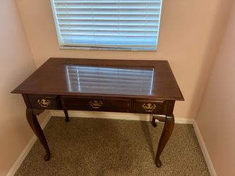 Queen Anne Style Wood Writing Desk