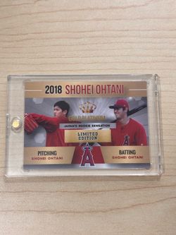 2018 Shohei Ohtani Limited Edition Gold Platinum Card