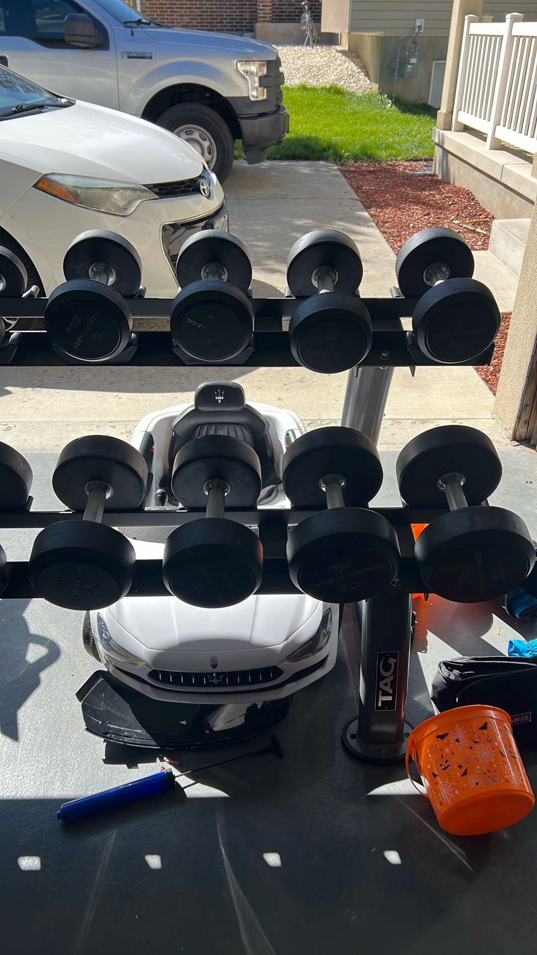 Rack And Dumbbell Set