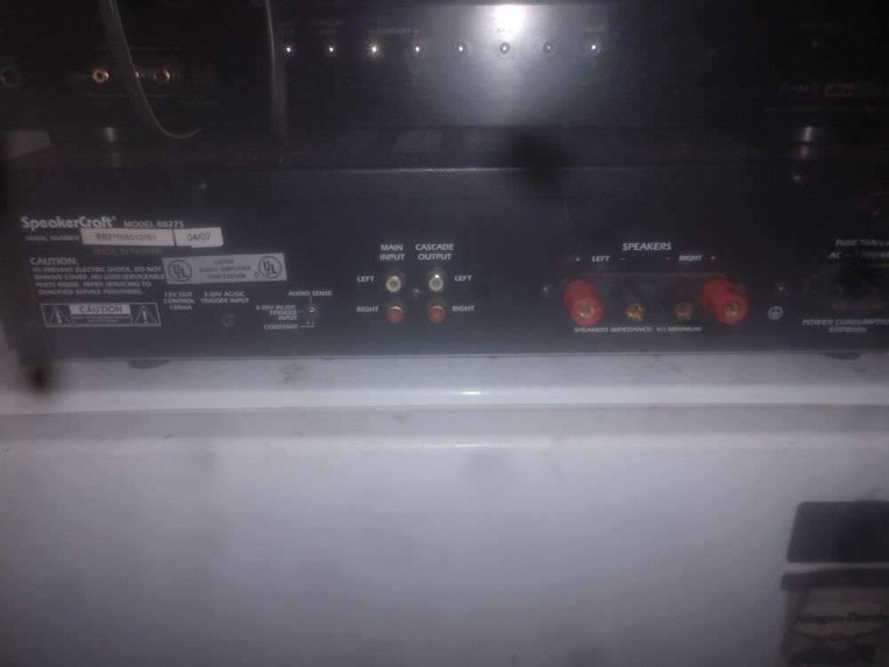 SPEAKERCRAFT MODEL BB275 HOME AUDIO AMPLIFIER