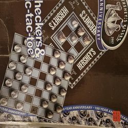 Hershey Edition Checkers And Tic Tac Toe