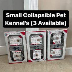 Brand New Small Collapsible Pet Kennels For Cats And Dogs (3 Available) PickUp Today Available 