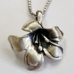 Flower Pendant On A Chain 