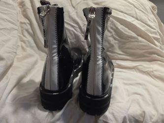 Fendi Black Faux-Leather  Boots