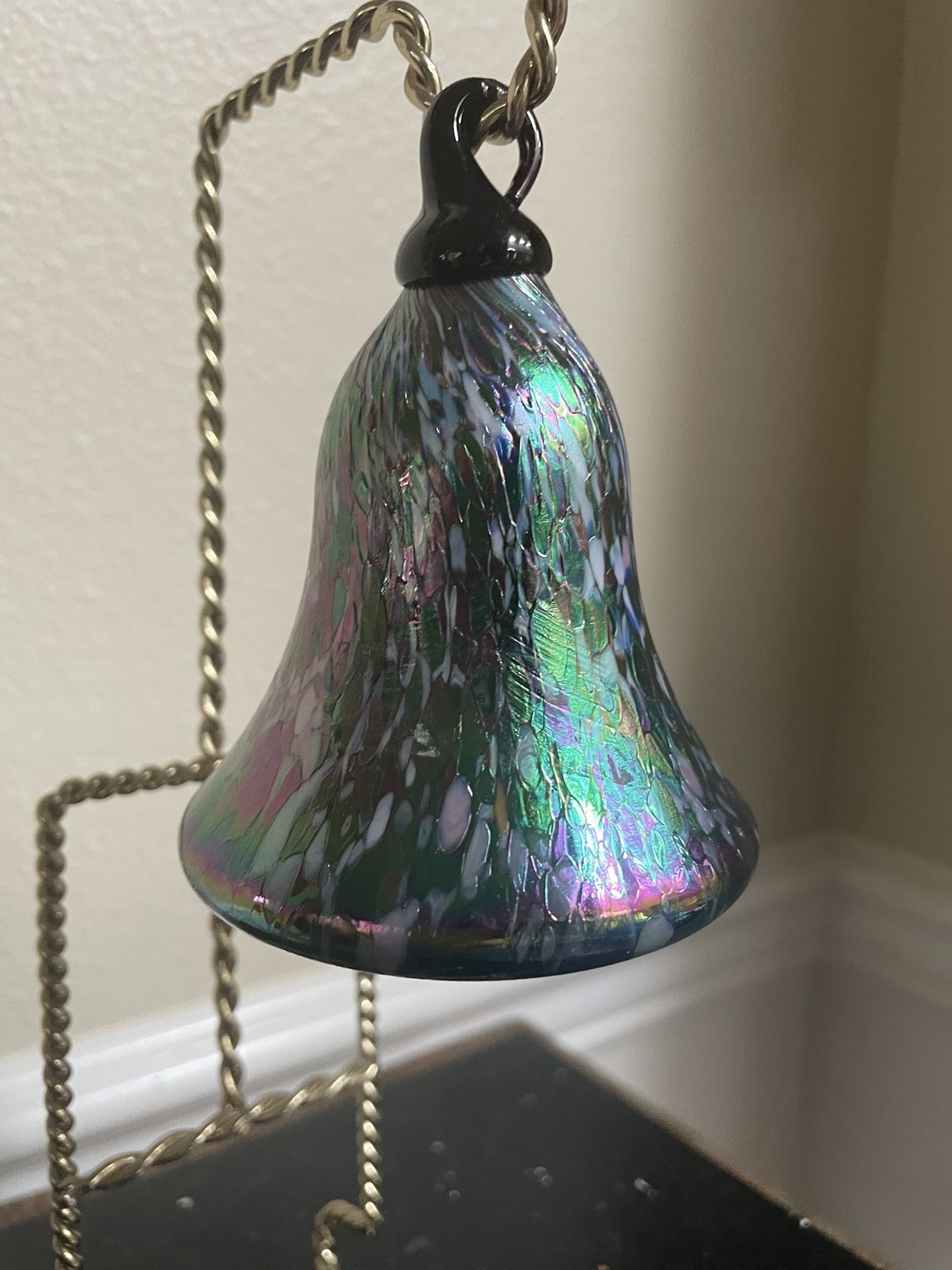 Glass Eye Studio Hand Iridescent Bell Ornament