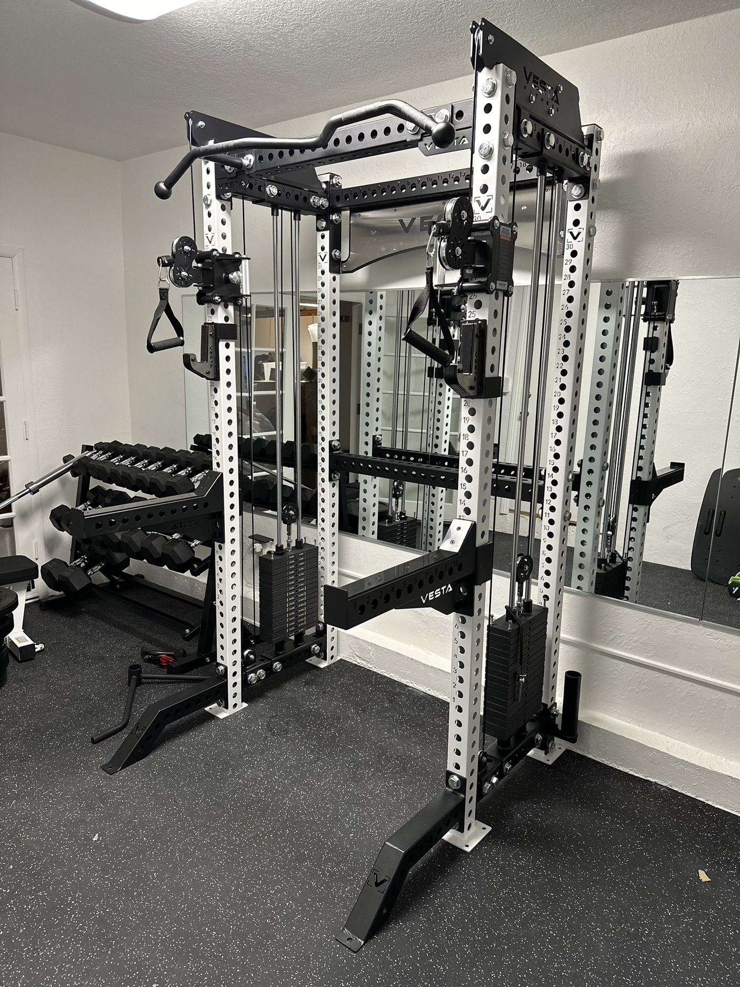 Vesta Fitness PRO SERIES Ultimate Half Rack Functional Trainer/Gym