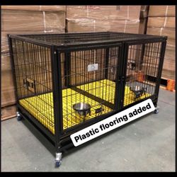 Heavy Duty 43 Inch Dog Kennel Crate 