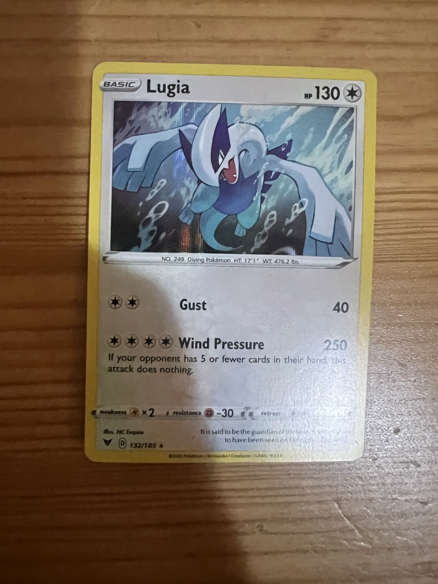 Lugia card 132/185 Sword & Shield Vivid Voltage 2020 Pokemon TCG Good Condition $3 Meet Up In Irving @dfwgoods